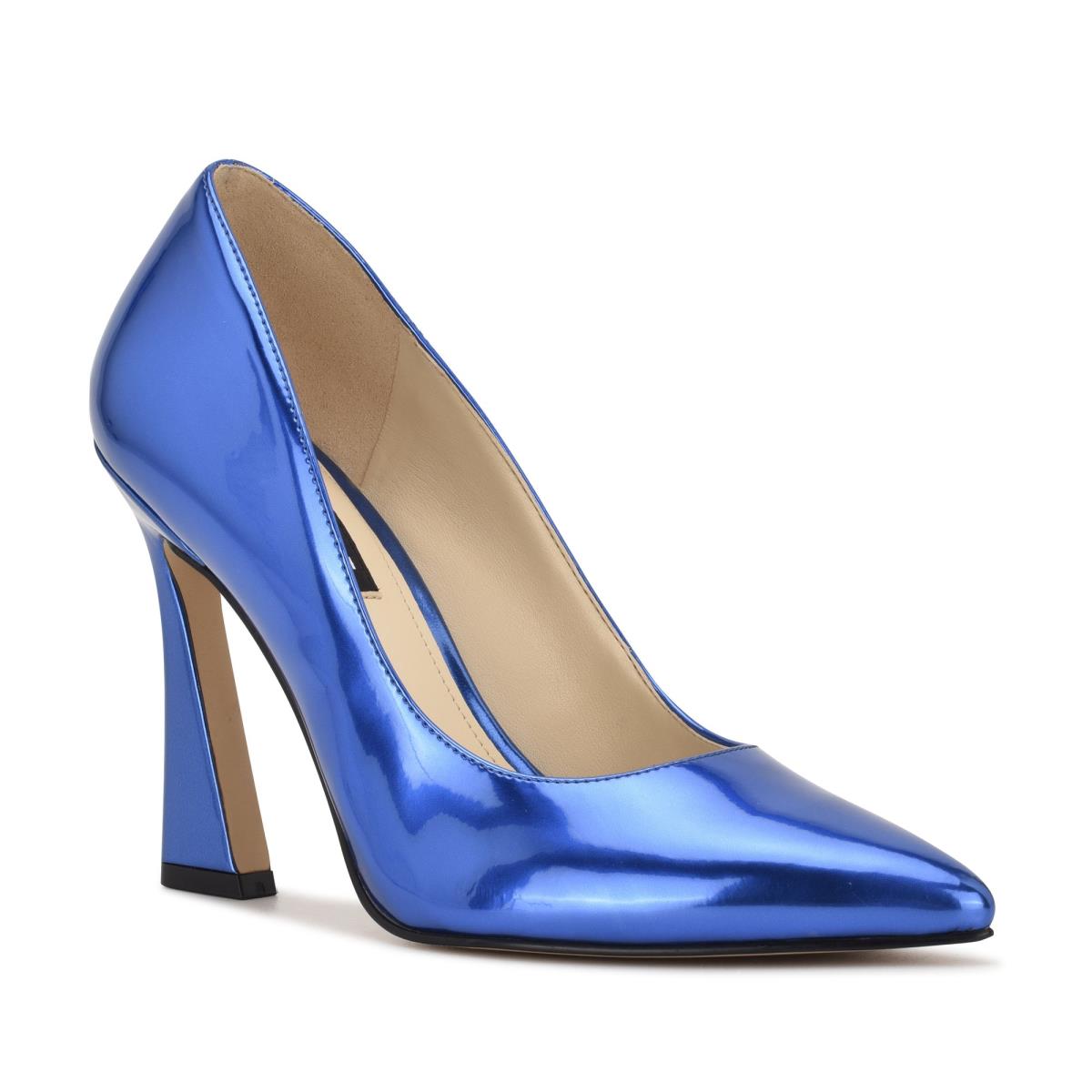 Zapatos De Salon Nine West Trendz Pointy Puntera Mujer Azules | 7432BYFIN