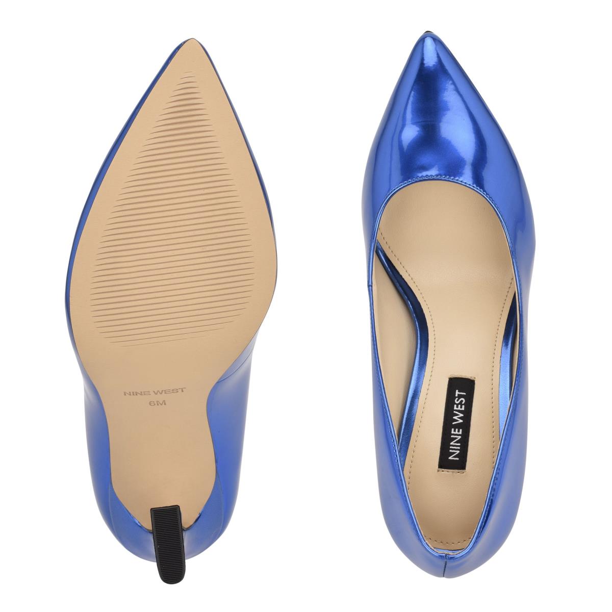 Zapatos De Salon Nine West Trendz Pointy Puntera Mujer Azules | 7432BYFIN