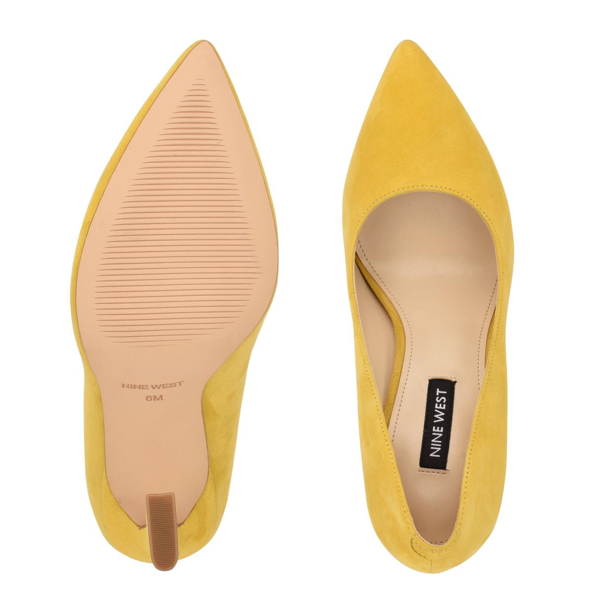 Zapatos De Salon Nine West Trendz Pointy Puntera Mujer Amarillo | 8547BUXKC