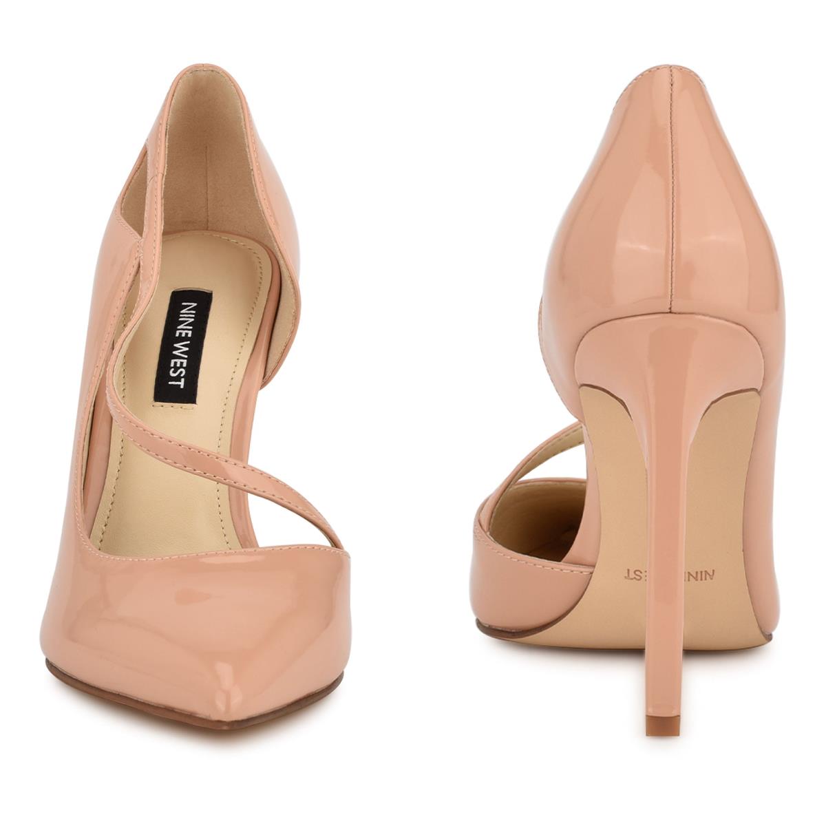 Zapatos De Salon Nine West Twirl Pointy Puntera Mujer Beige | 9728RQGAC