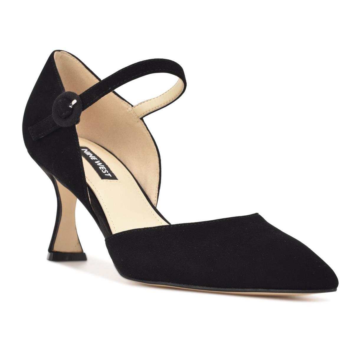 Zapatos De Salon Nine West Wanah Pointy Puntera Mujer Negras | 2738MPDLG