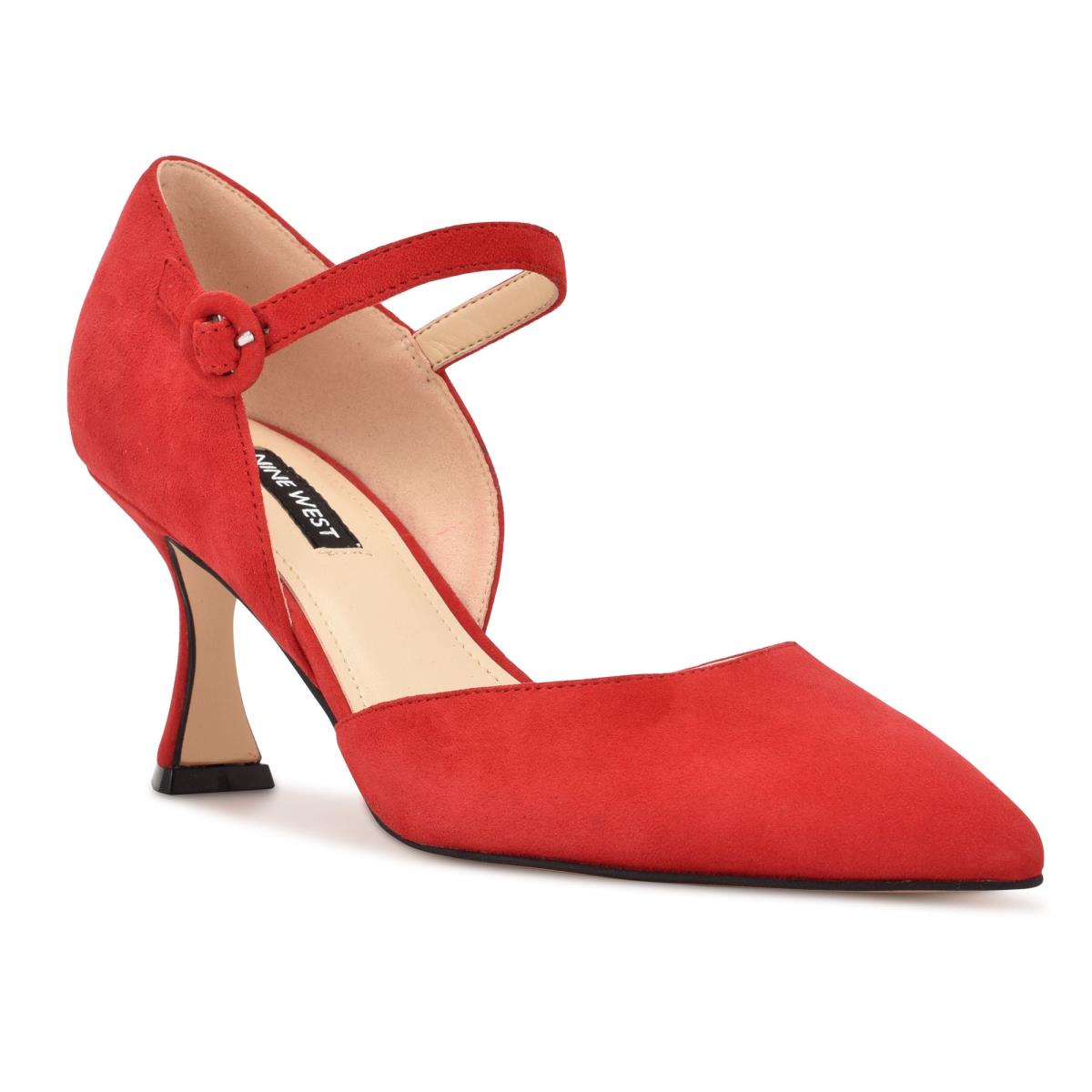 Zapatos De Salon Nine West Wanah Pointy Puntera Mujer Rojas | 5093FZLWB