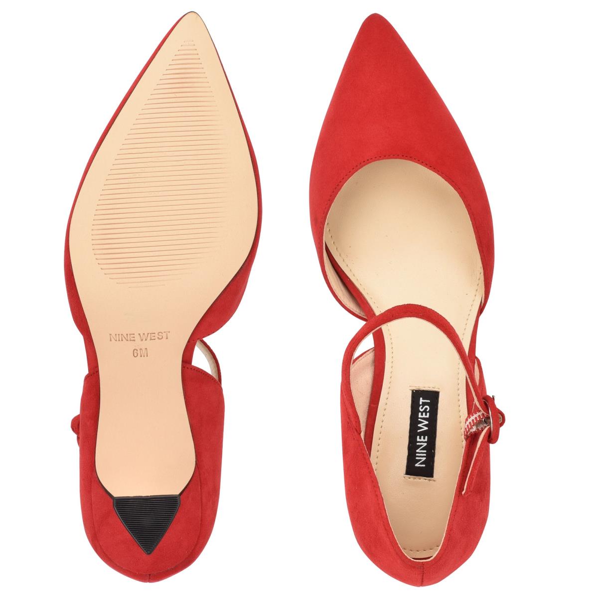 Zapatos De Salon Nine West Wanah Pointy Puntera Mujer Rojas | 5093FZLWB