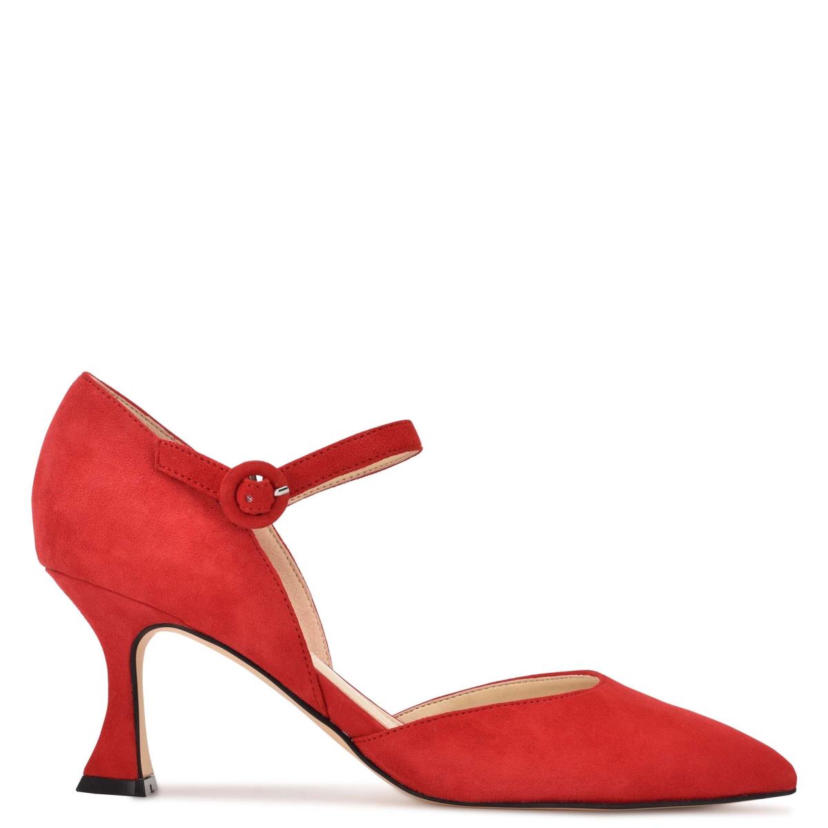 Zapatos De Salon Nine West Wanah Pointy Puntera Mujer Rojas | 5093FZLWB