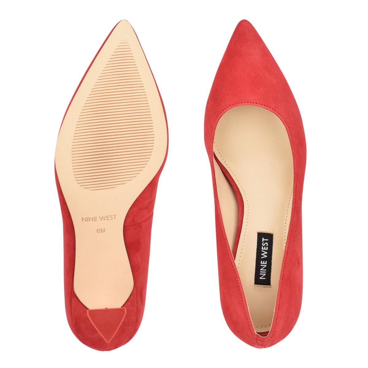 Zapatos De Salon Nine West Workin Pointy Puntera Mujer Rojas | 5093WZVUS