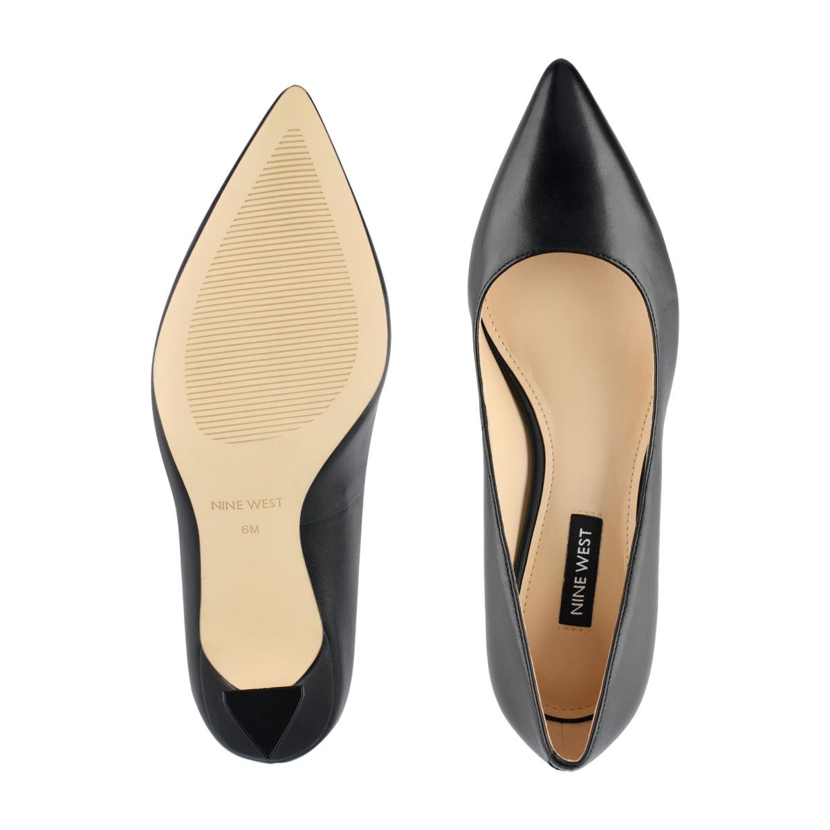 Zapatos De Salon Nine West Workin Pointy Puntera Mujer Negras | 8250WMOBT