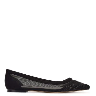 Ballerinas Nine West Bogus Pointy Puntera Mujer Negras Negras | 5940RGEXD