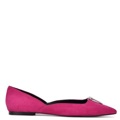 Ballerinas Nine West Brina Pointy Puntera Mujer Rosas | 8379ZPEQD