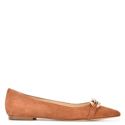 Ballerinas Nine West Brinks Pointy Puntera Mujer Beige | 3712KCQWX