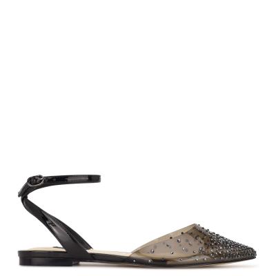 Ballerinas Nine West Briya Pointy Puntera Mujer Negras | 9375HWSCI