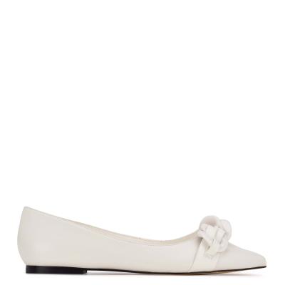 Ballerinas Nine West Buyme Pointy Puntera Mujer Blancas | 4318EQGDP