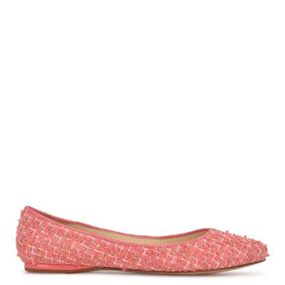 Ballerinas Nine West Speakup Almond Puntera Mujer Coral | 1957GBTIF