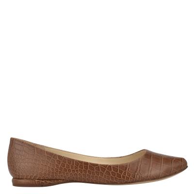 Ballerinas Nine West Speakup Almond Puntera Mujer Marrones Serpent | 6514NHZAF