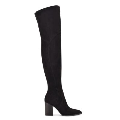 Botas de Tacon Nine West Barret Over The Knee Mujer Negras | 0192VQBPY