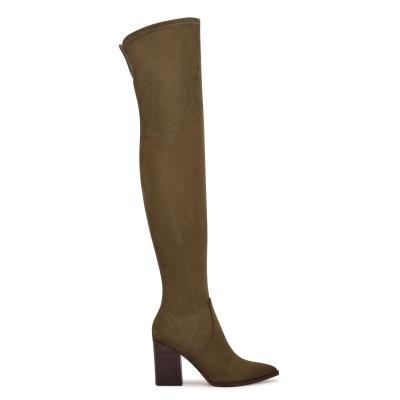 Botas de Tacon Nine West Barret Over The Knee Mujer Marrones Claro | 1603XOMTF