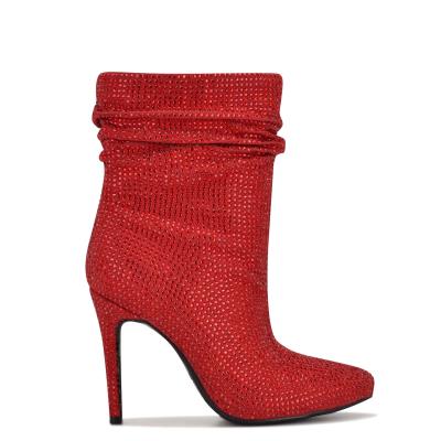 Botines Nine West Dazzle Vestido Mujer Rojas | 5497FIHBV