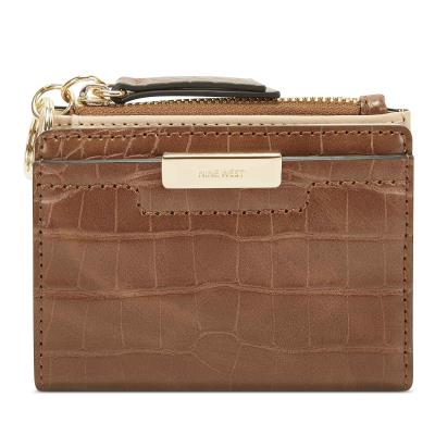 Carteras Nine West Lawson Small Zip Wallet Mujer Marrones | 1794CALFM