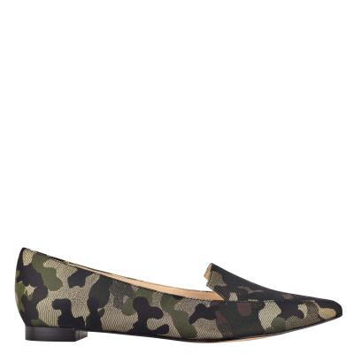 Flats Nine West Abay Smoking Mujer Camuflaje | 2489IYAET