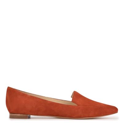 Flats Nine West Abay Smoking Mujer Rojas | 1670PTMXJ