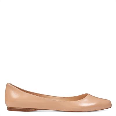 Flats Nine West Speakup Almond Puntera Mujer Beige | 7605ARKOB