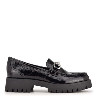 Loafers Nine West Gonehme Lug Sole Mujer Negras | 7816WFRTX