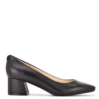 Zapatos De Salon Nine West Cloe 9x9 Block Heel Mujer Negras | 4603SGOQR