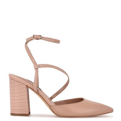 Zapatos De Salon Nine West Collette Vestido Mujer Beige Claro | 7591NIATV