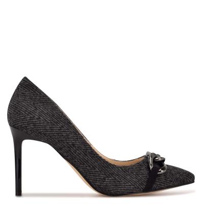 Zapatos De Salon Nine West Ezzie Pointy Puntera Mujer Gris | 1072CEBKN