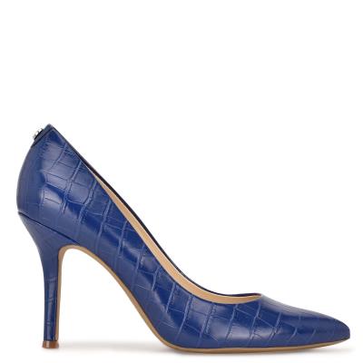 Zapatos De Salon Nine West Fifth 9x9 Pointy Puntera Mujer Azules | 5906KSEDL