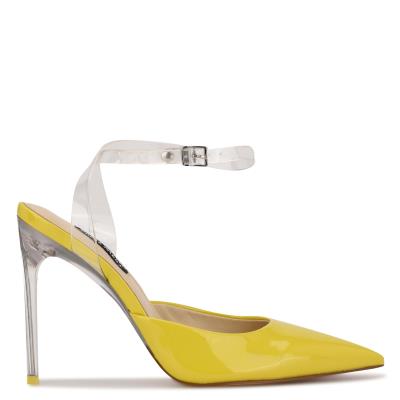 Zapatos De Salon Nine West Sparkea Ankle Correa Mujer Amarillo | 8063GKCBV