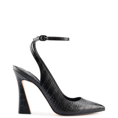 Zapatos De Salon Nine West Tabita Ankle Correa Vestido Mujer Negras | 9364KLOIM