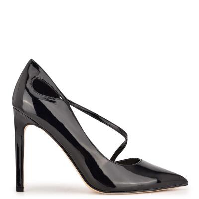 Zapatos De Salon Nine West Twirl Pointy Puntera Mujer Negras | 5231MNABZ