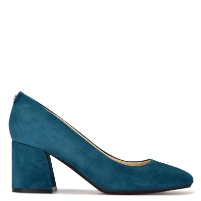 Zapatos De Salon Nine West Vibe 9x9 Block Heel Mujer Turquesa | 5041QIALT